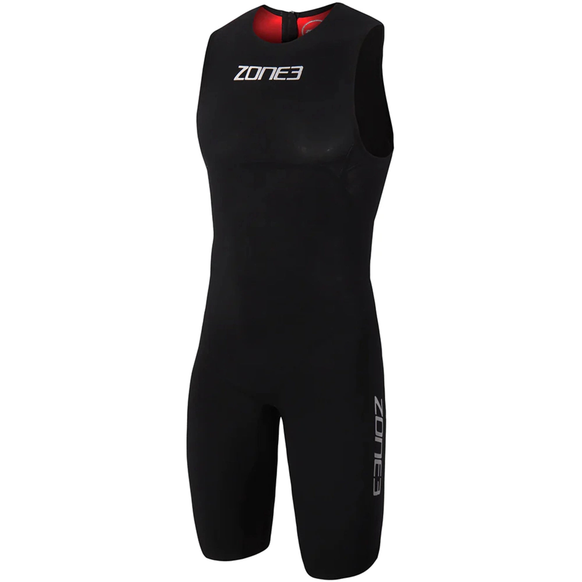 Streamline Back Zip Sleeveless Shorty Swimskin - Mens