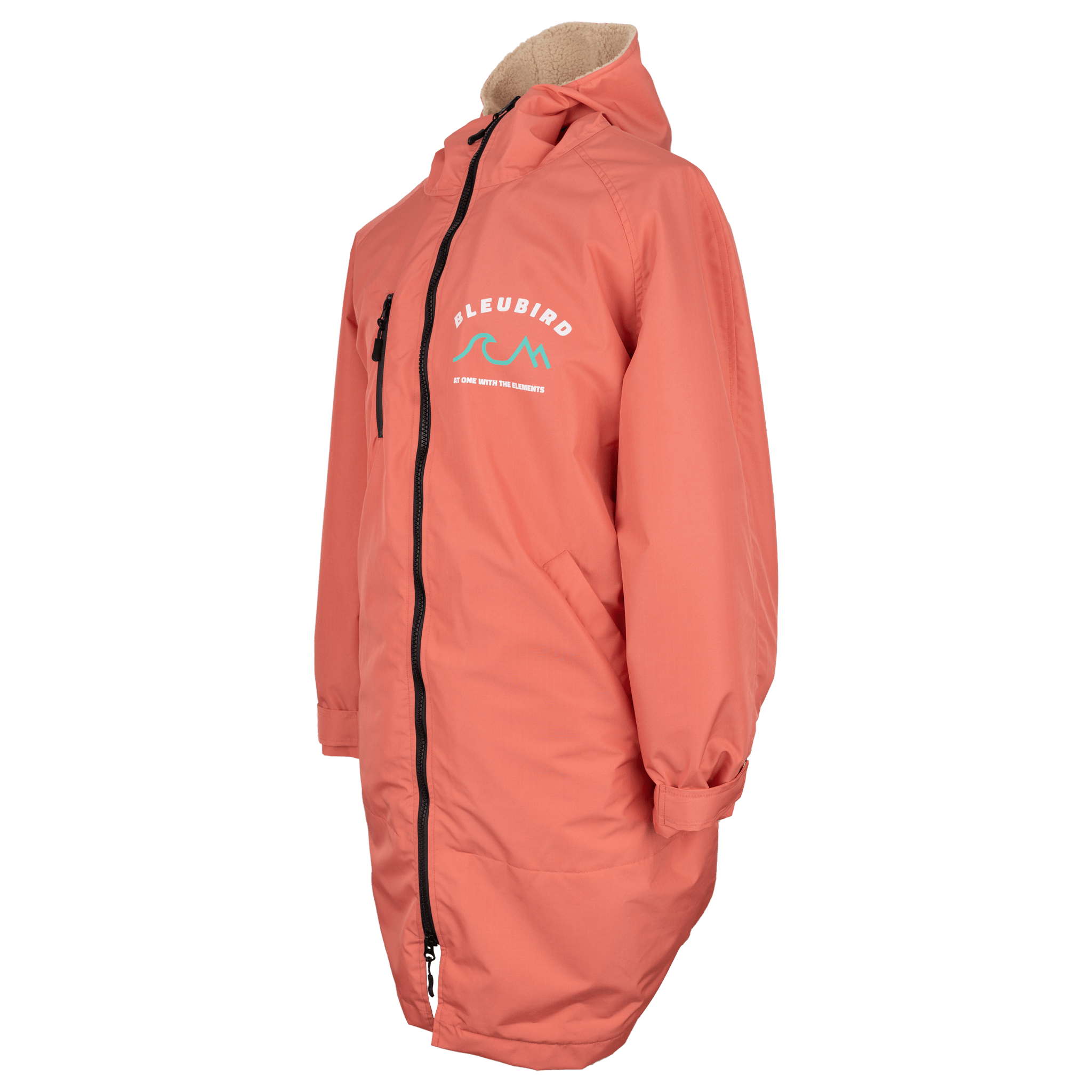 Nordic changing robe in coral