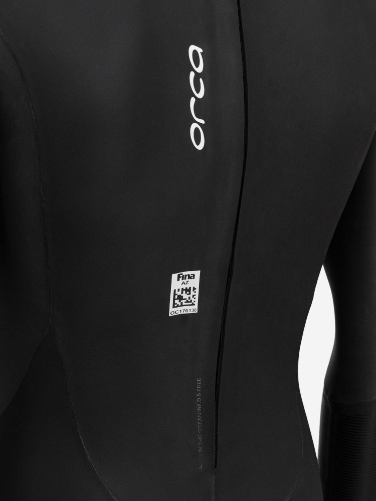 Orca Zeal perform open water swim wetsuit close up - Fina approved.