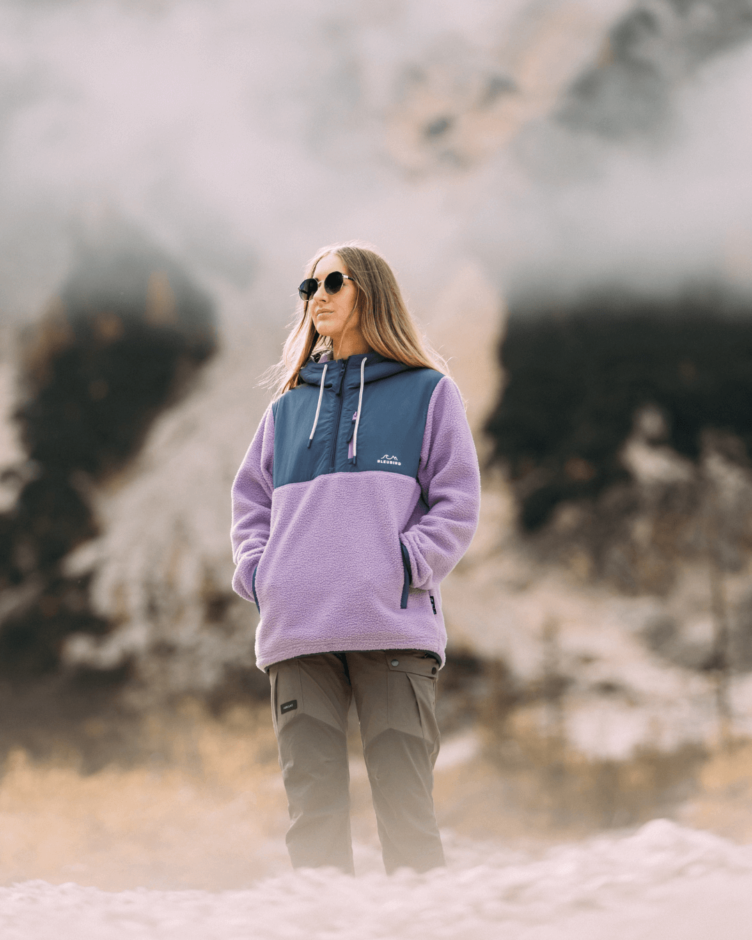 Polar Hybrid Fleece - Lavender