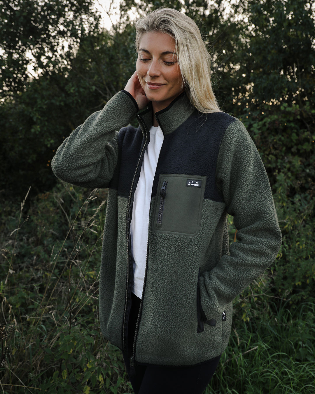 Bleubird Polar Fleece - Full Zip Forest