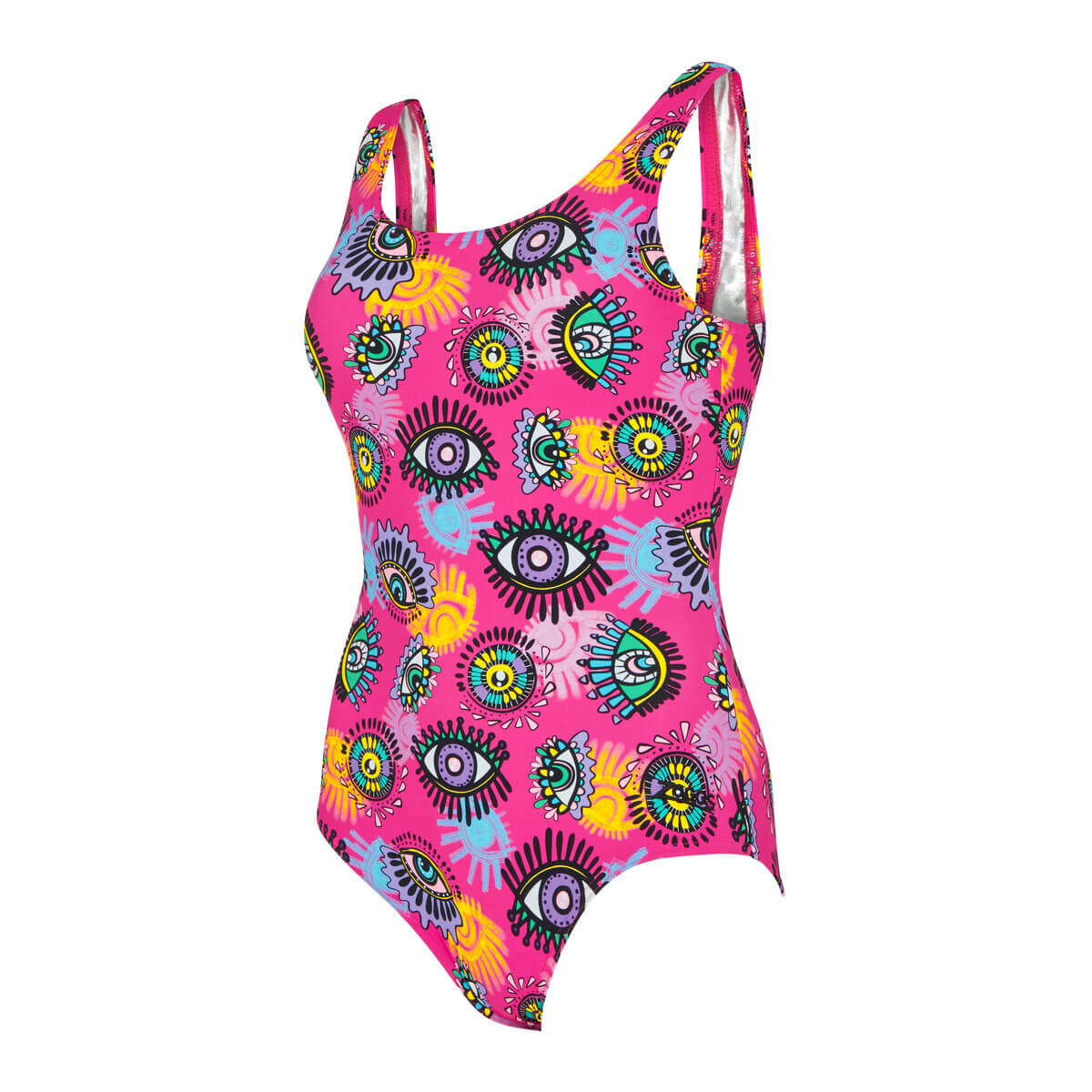 Zoggs silver lined thermal swimming costume which is great for winter swimming.