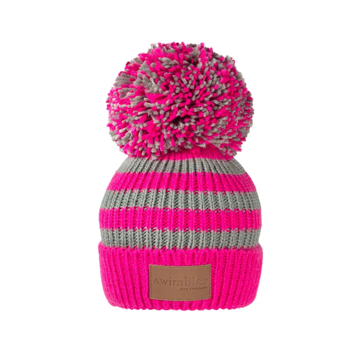Swimbler ‘THE PINK FIZZ’ Waterproof Bobble Hat
