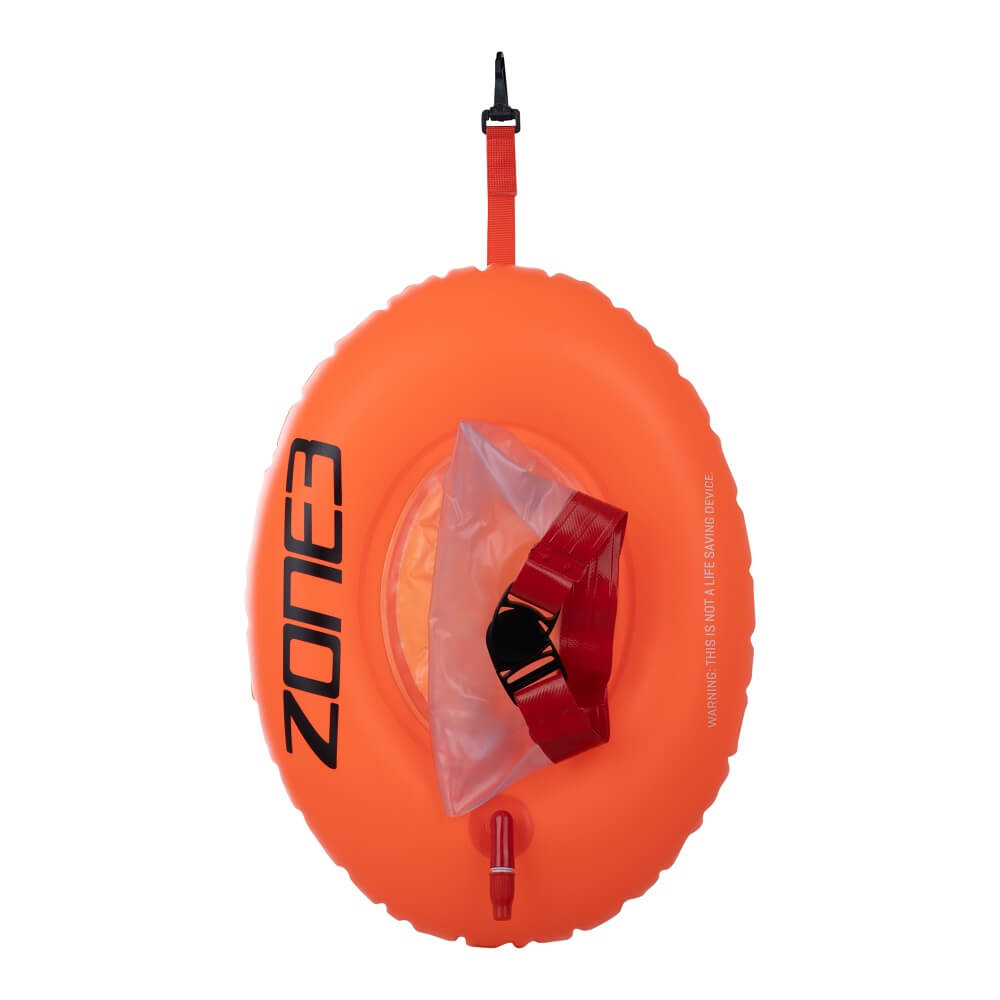 Swim Safety Buoy / Dry Bag Donut - High Vis Orange