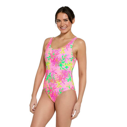 Undersea Magic Pink Scoopback - Silver Lined Thermal Swimsuit