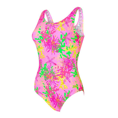 Undersea Magic Pink Scoopback - Silver Lined Thermal Swimsuit