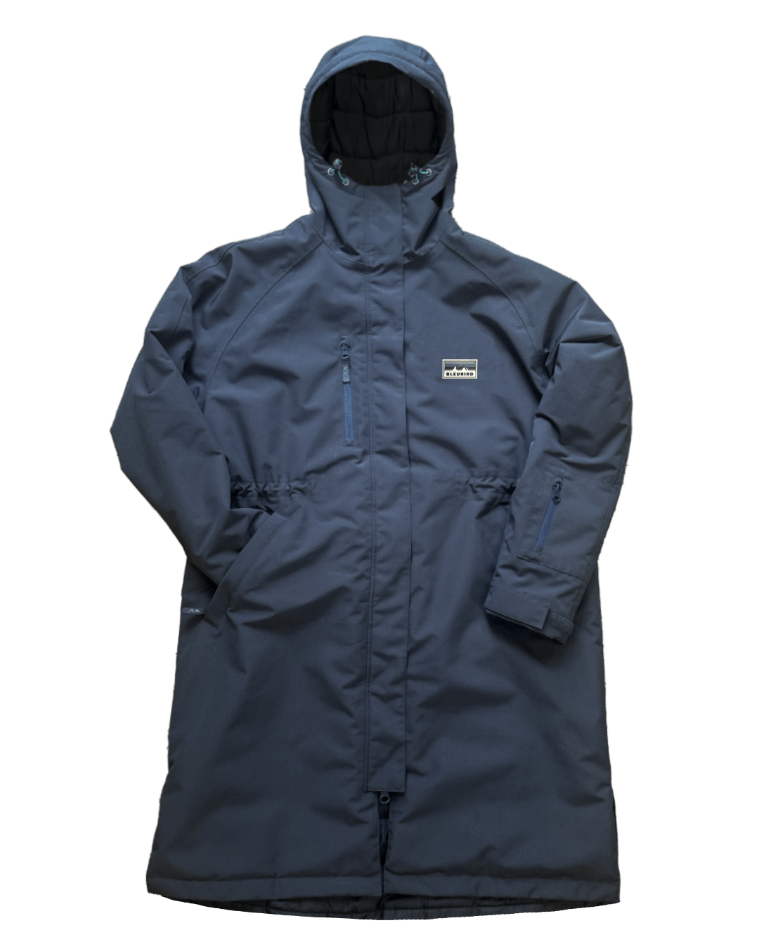 Bleubird Glacier changing robe for cold water swimming and surfing.