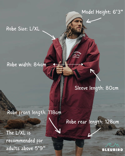 Bleubird Nordic Robe Changing Robe - Navy