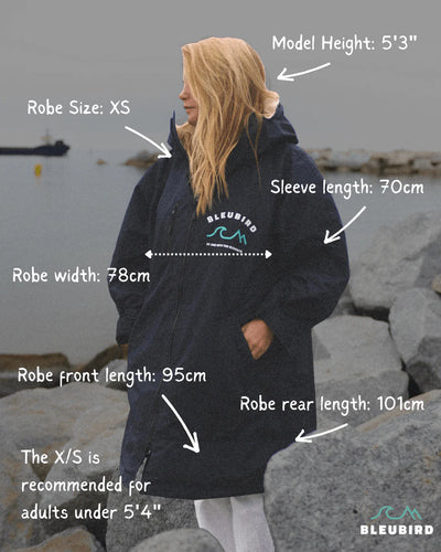 Bleubird Nordic Robe Changing Robe - Navy