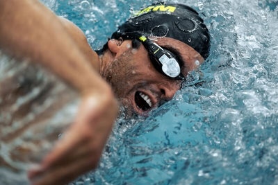 FORM Smart Swim 2 Pro smart goggles – track distance, pace, and heart rate while swimming.