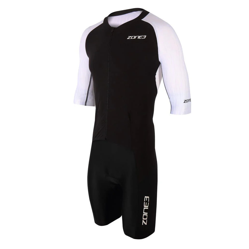 Mens Lava Long Distance Full Zip Short Sleeve Trisuit