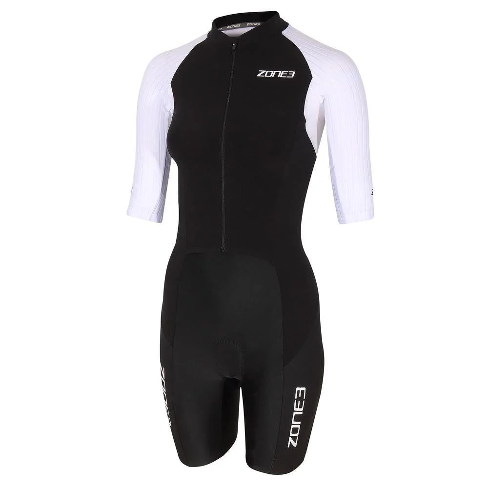 Women's Lava Long Distance Full Zip Short Sleeve Trisuit