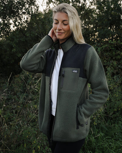 Bleubird Polar Fleece - Full Zip Forest