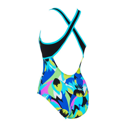 Crossback Thermal Swim Costume - Florish Blue