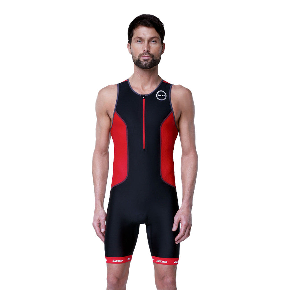 Zone3 Aquaflo plusトライスーツ ブラック／レッド S ゾーン Zone3 - Aquaflo Plus Trisuit - Mytriathlon