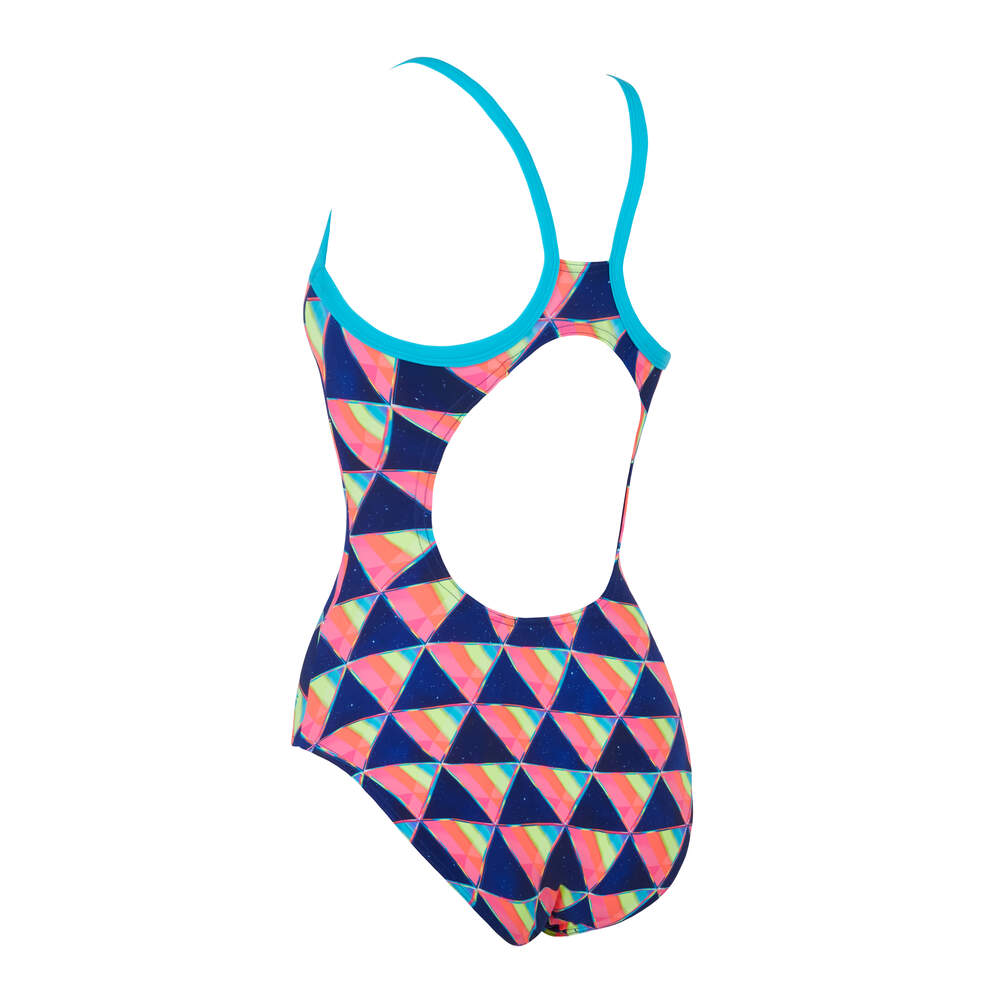 Zoggs Divine Strikeback Swimsuit – Sustainable recycled material swimwear for women, ideal for pool and open water swimming.