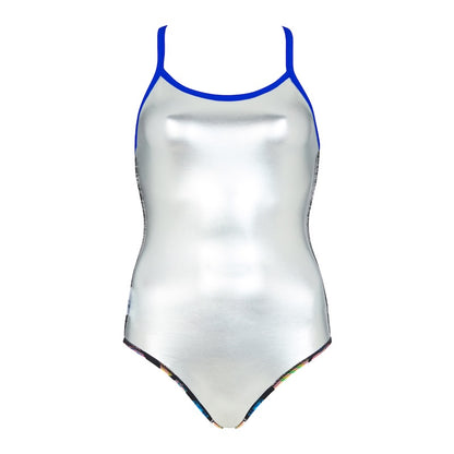The silver lining technology on the zoggs swim costumes.