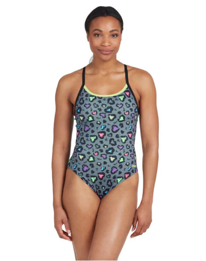 Swimming costume on a model for open water swimming