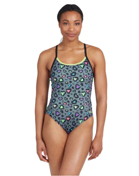 Swimming costume on a model for open water swimming