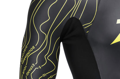 High stretch neoprene panels that make the explorer ultra wet suit a good breaststroke wetsuit