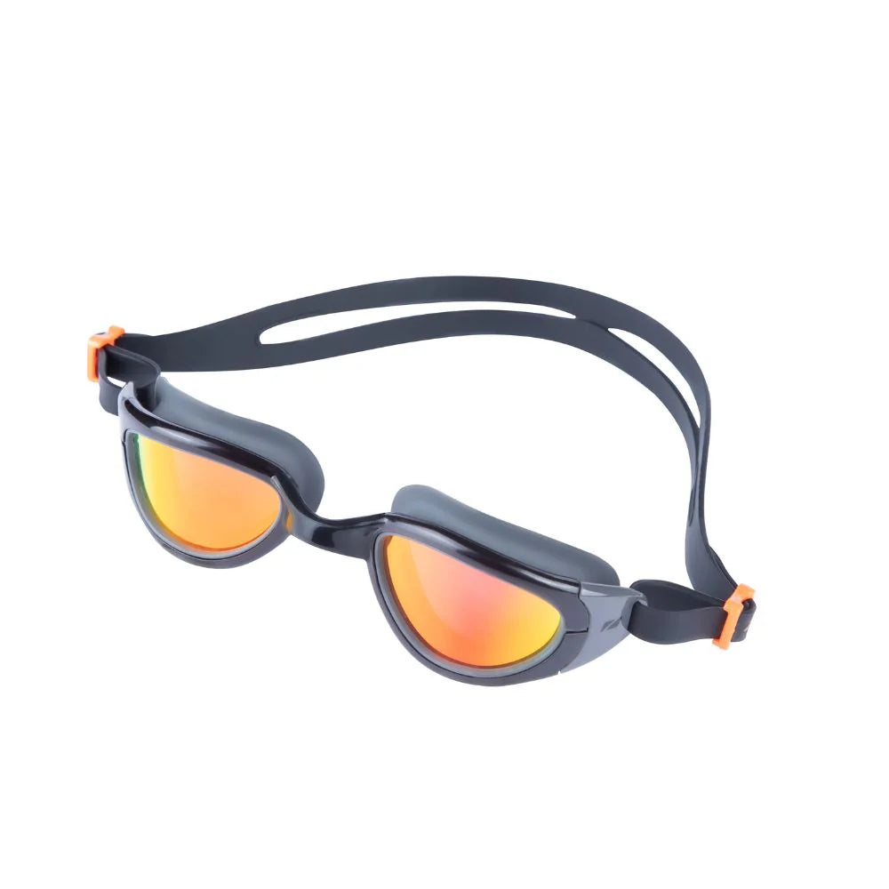 Zone3 Attack Swimming goggles for triathlon training in grey and gold.