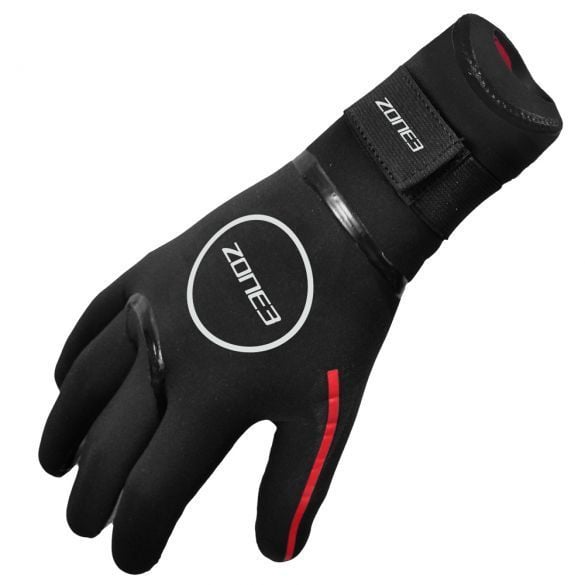 The Zone3 Heat tech thermal swim gloves for cold water swimming. 