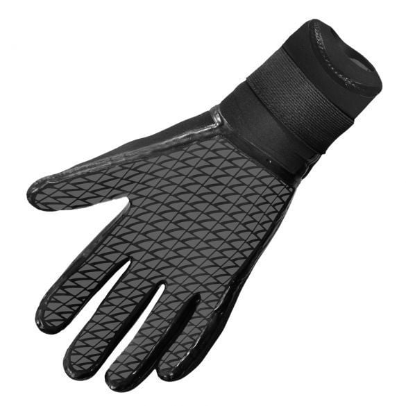 Textured palm on the Zone3 heat tech neoprene swimming gloves 