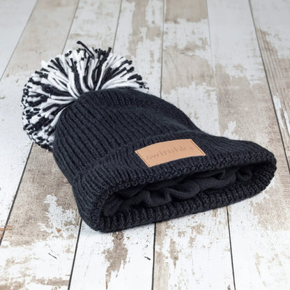 Swimbler Black Ice Waterproof Bobble Hat