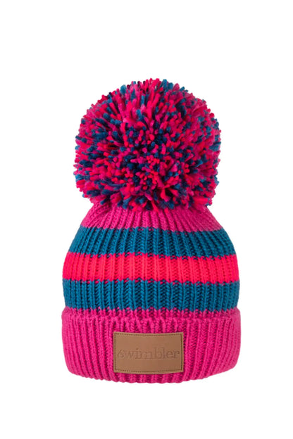 Swimbler Sarnia Cerise Waterproof Bobble Hat