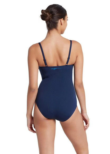 Aqua Digital Ruched Front Swimming Costume