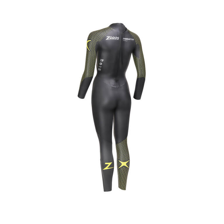 Back of wetsuit