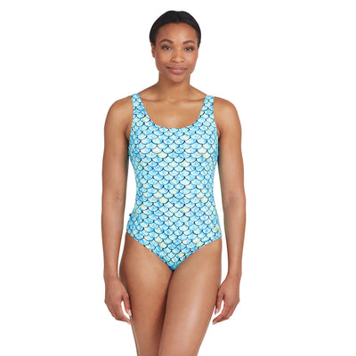 Zoggs serine swimsuit for cold water swimming. 